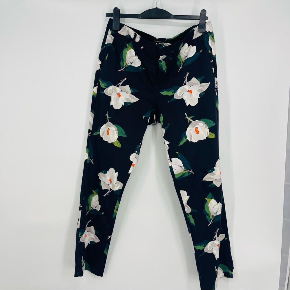 Banana Republic Ryan Floral Print Trausers Size 12